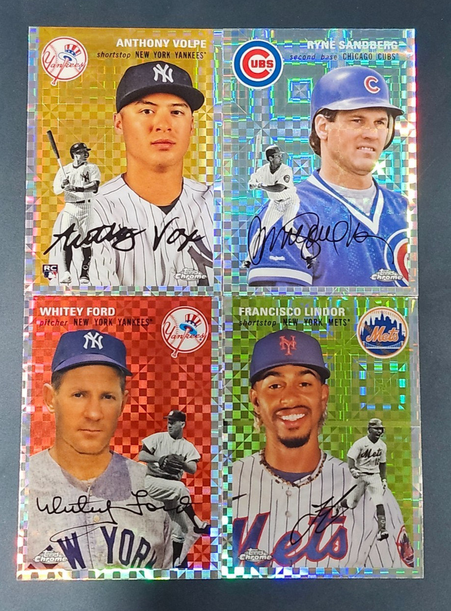 2023 Topps Chrome Platinum X-FRACTOR REFRACTORS You Pick – 2 Card Minimum