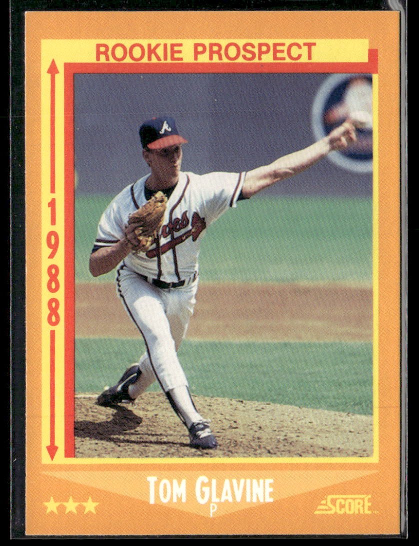 1988 Score #638 Tom Glavine HOF Rookie Card RC