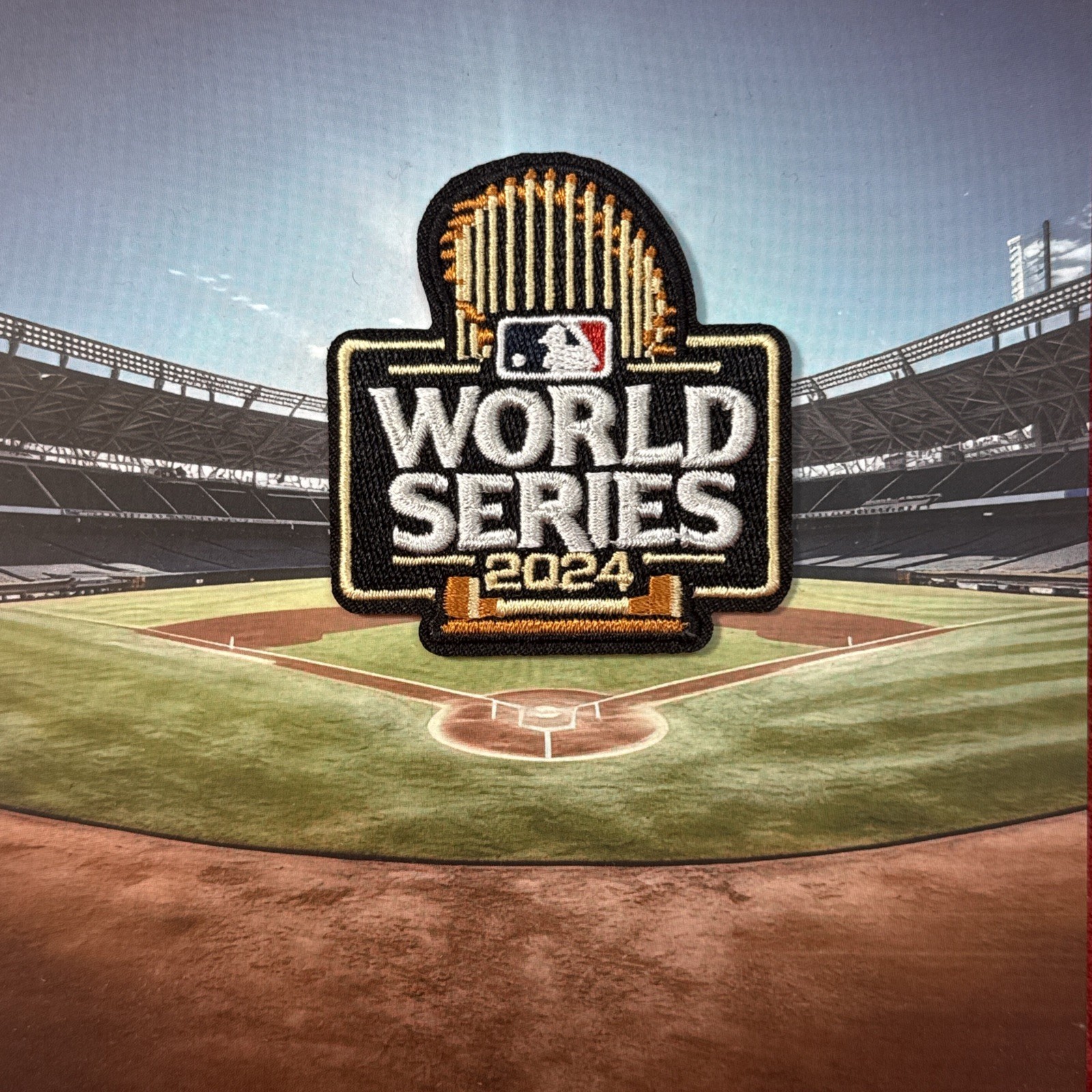 2024 MLB World Series Iron On Patch 2″ x 2 1/4″ NY Yankees LA Dodgers Baseball
