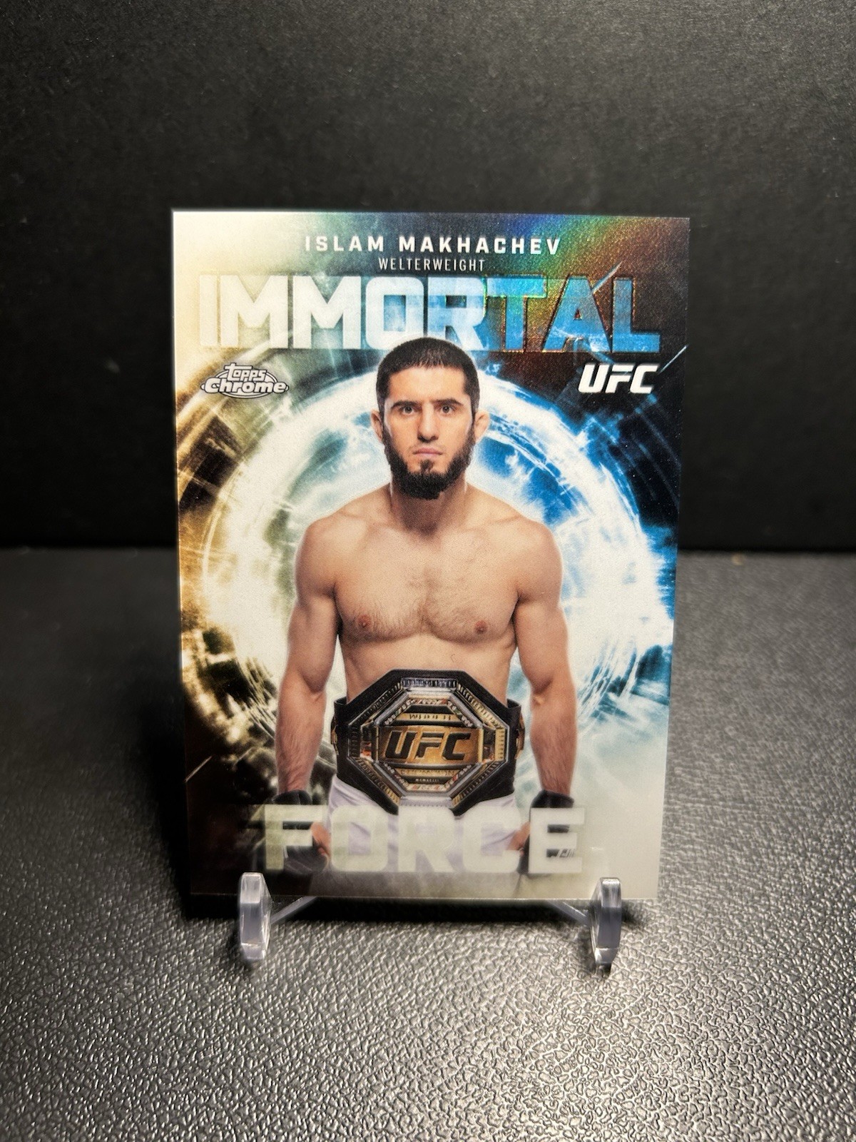 2026 Topps Chrome UFC Islam Makhachev Immortal Force SSP Case Hit #IF-21