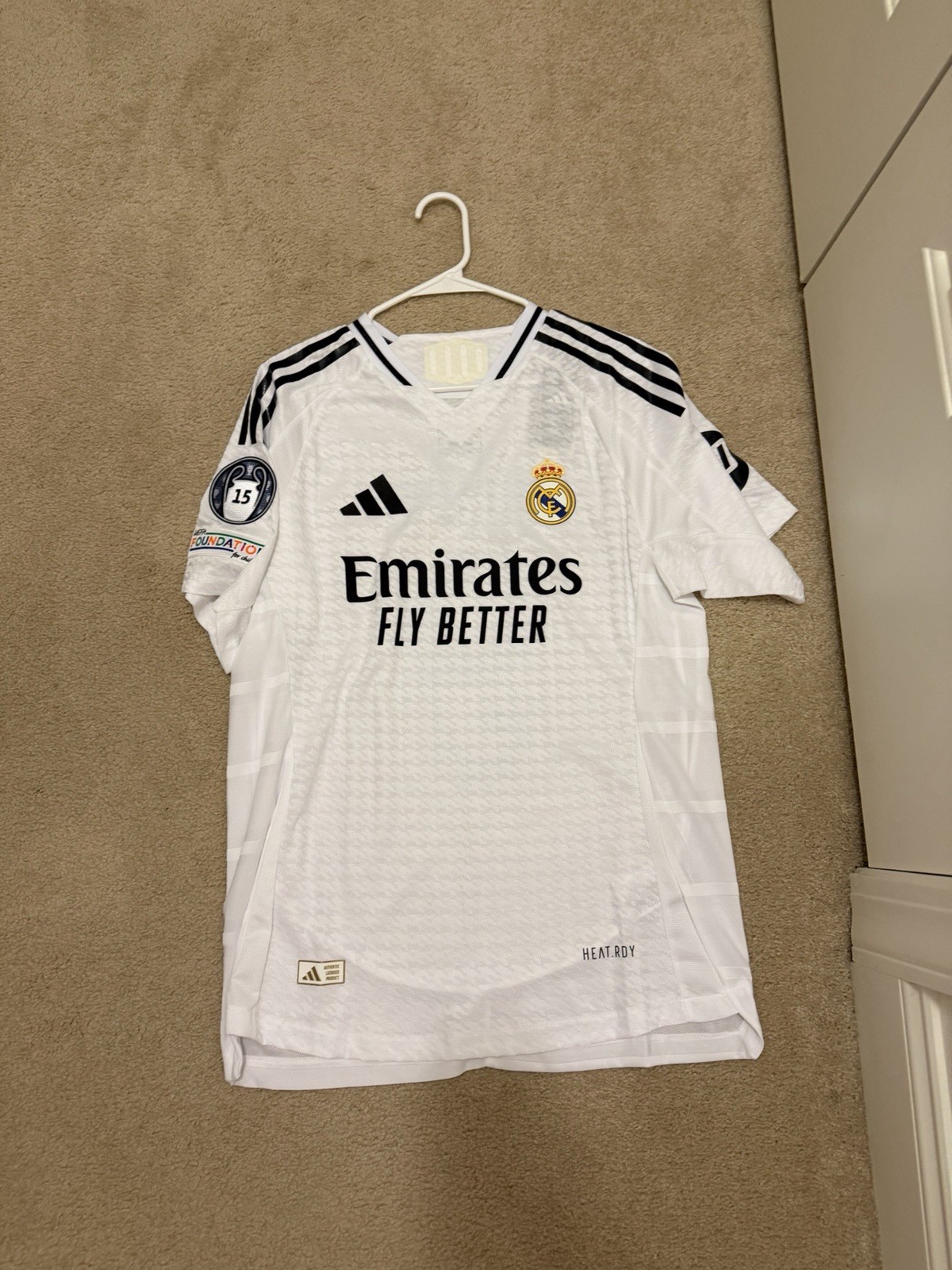 Adidas Real Madrid Kylian Mbappé Jersey Player Version Size XL Champions League￼