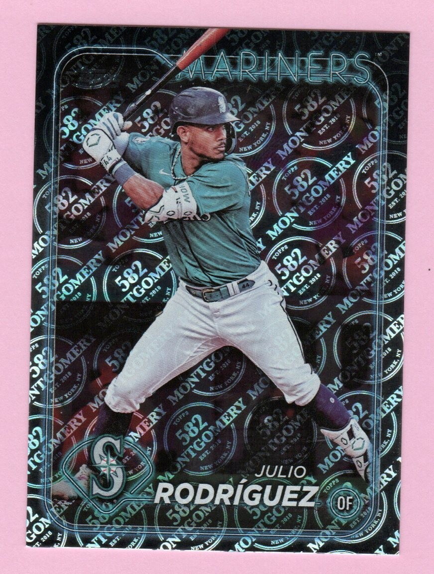2024 Topps 582 Montgomery Club #44 Julio Rodriguez Seattle Mariners