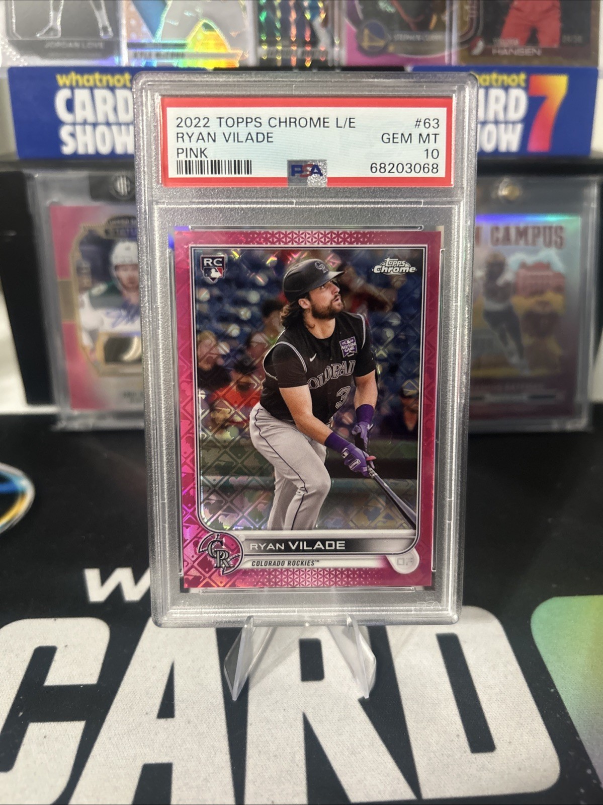 2022 Topps Chrome Logofractor Edition Pink Refractor /199 Ryan Vilade PSA 10 SSP