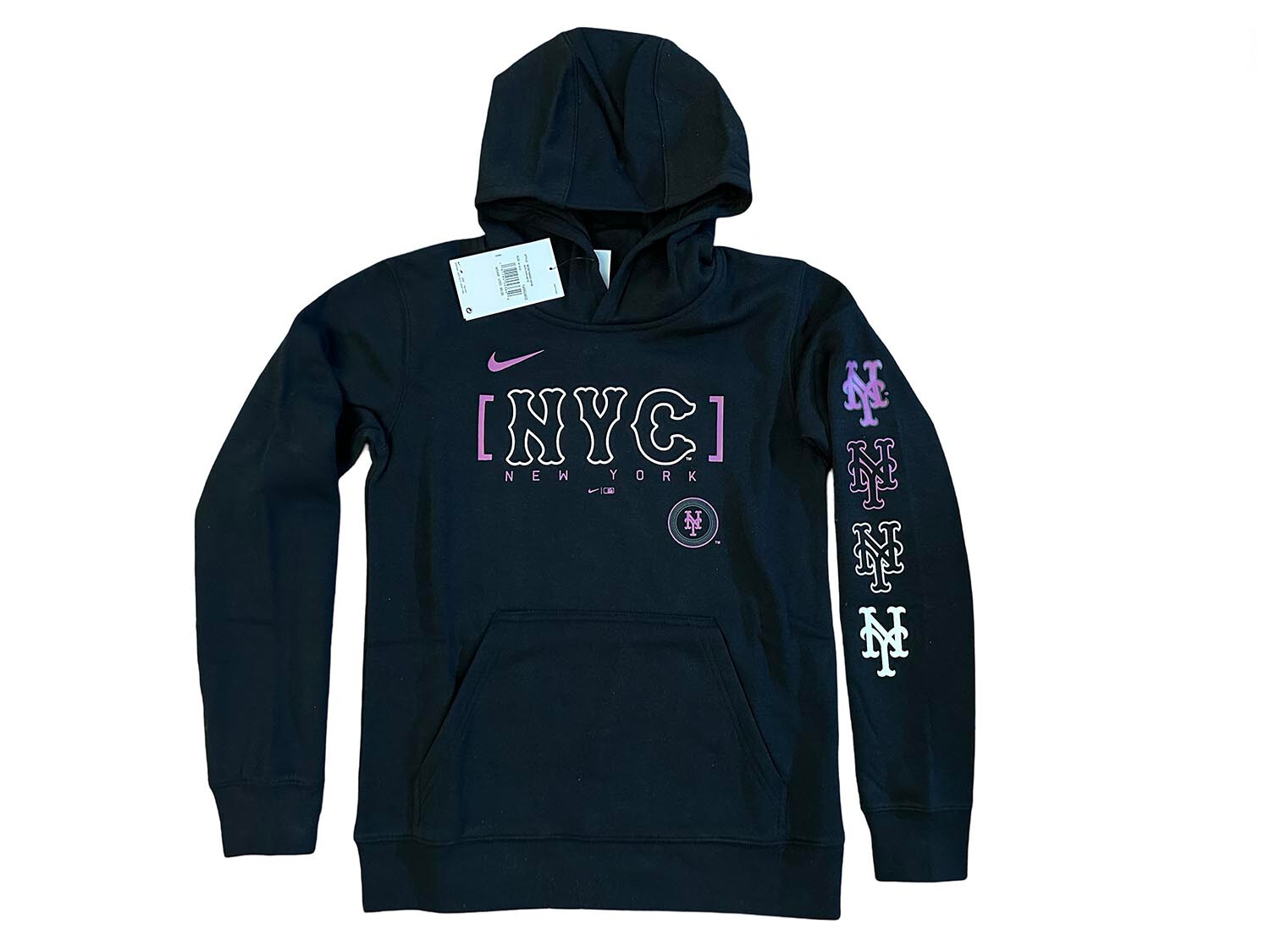 Youth New York Mets Nike City Connect Club Fleece Pullover Hoodie $65 NWT