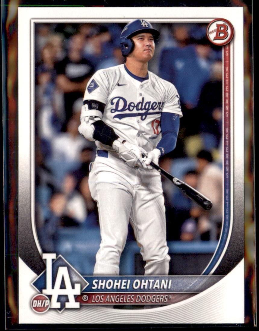 2025 Bowman Shohei Ohtani Los Angeles Dodgers #17 5 Card Lot