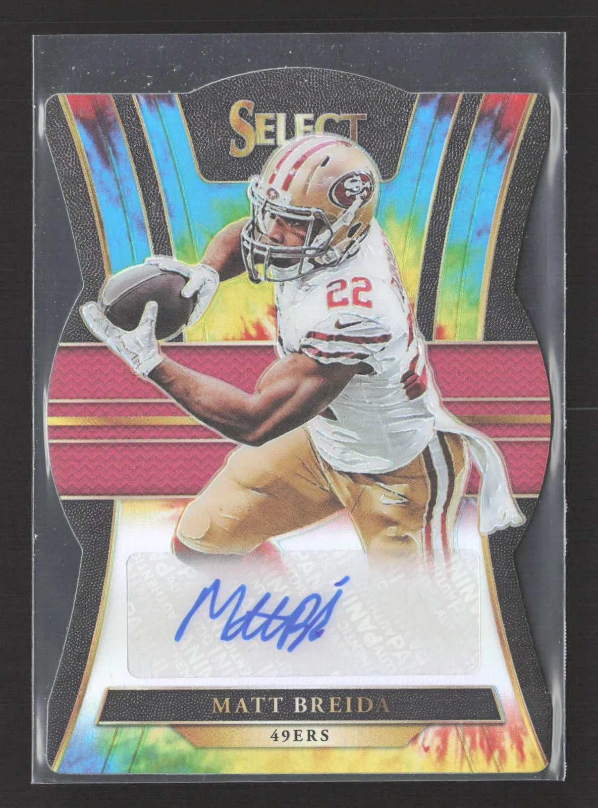 2018 Panini Select Prizm Matt Breida #RS-MB Tie-Dye 09 / 25