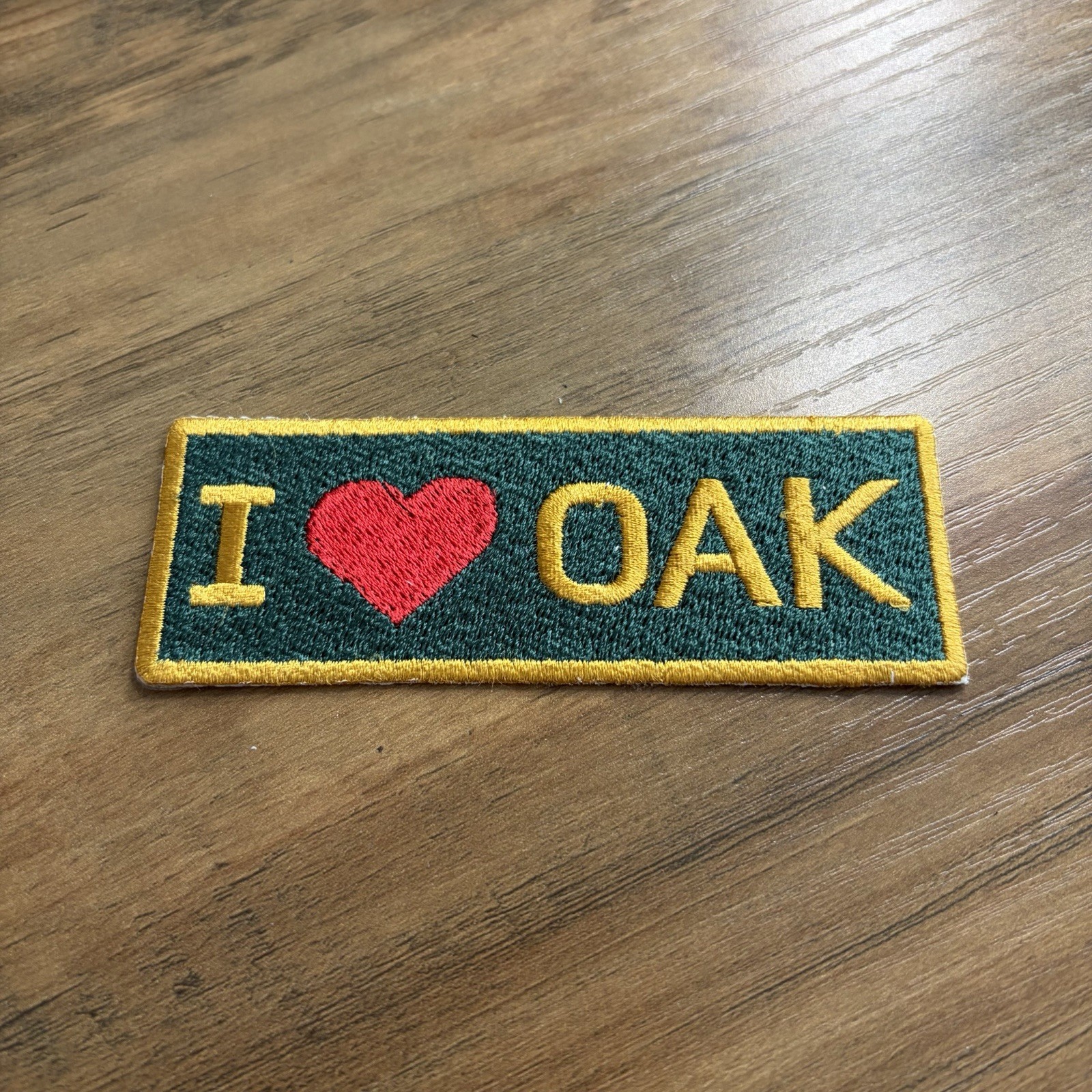 I LOVE Oakland Baseball Team Sneakerhead Streetwear Souvenir Gift Patch (4in)