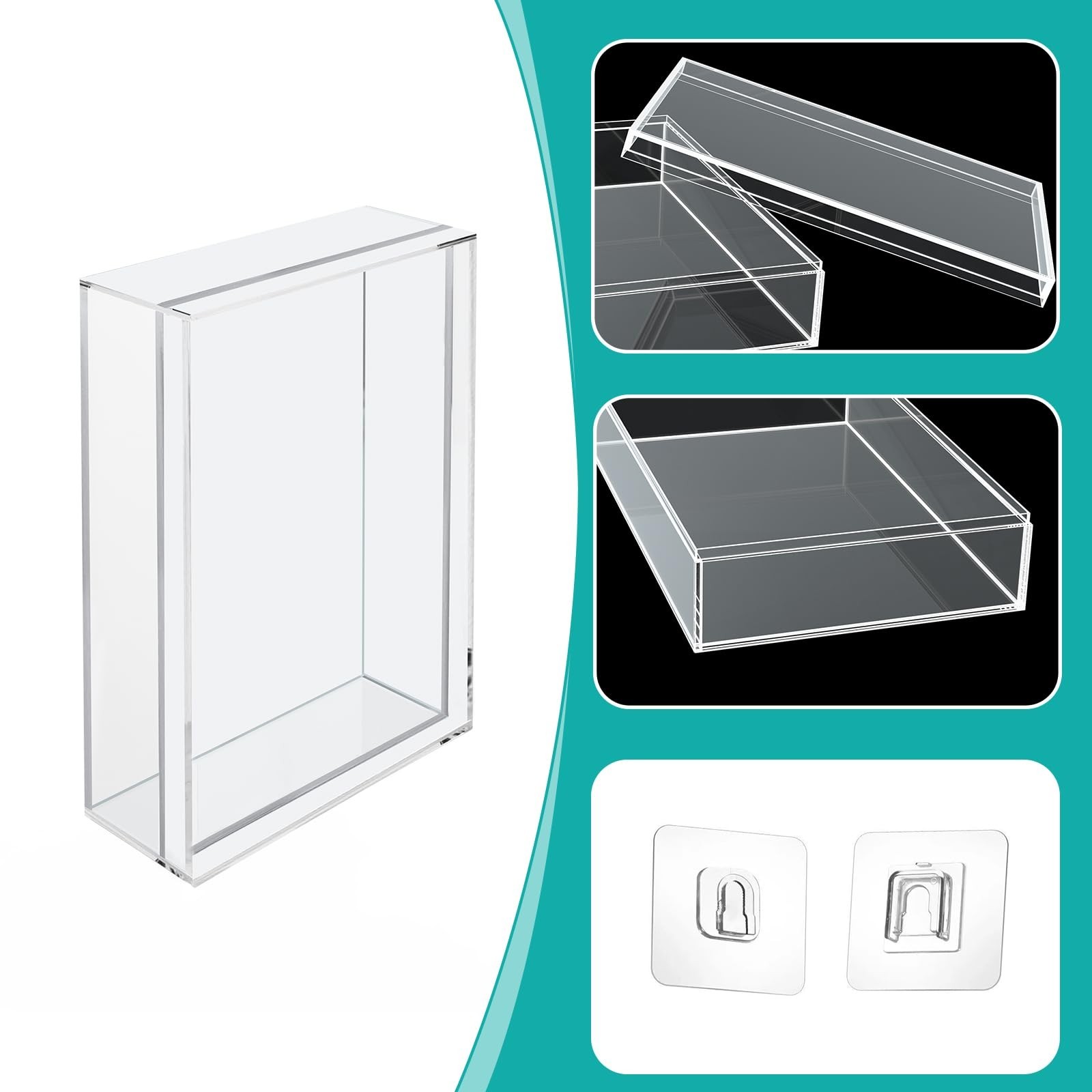 Acrylic Bible Display Case – Wall Mounted & Tabletop, 10.2″x7″x2.4″, Book Protec