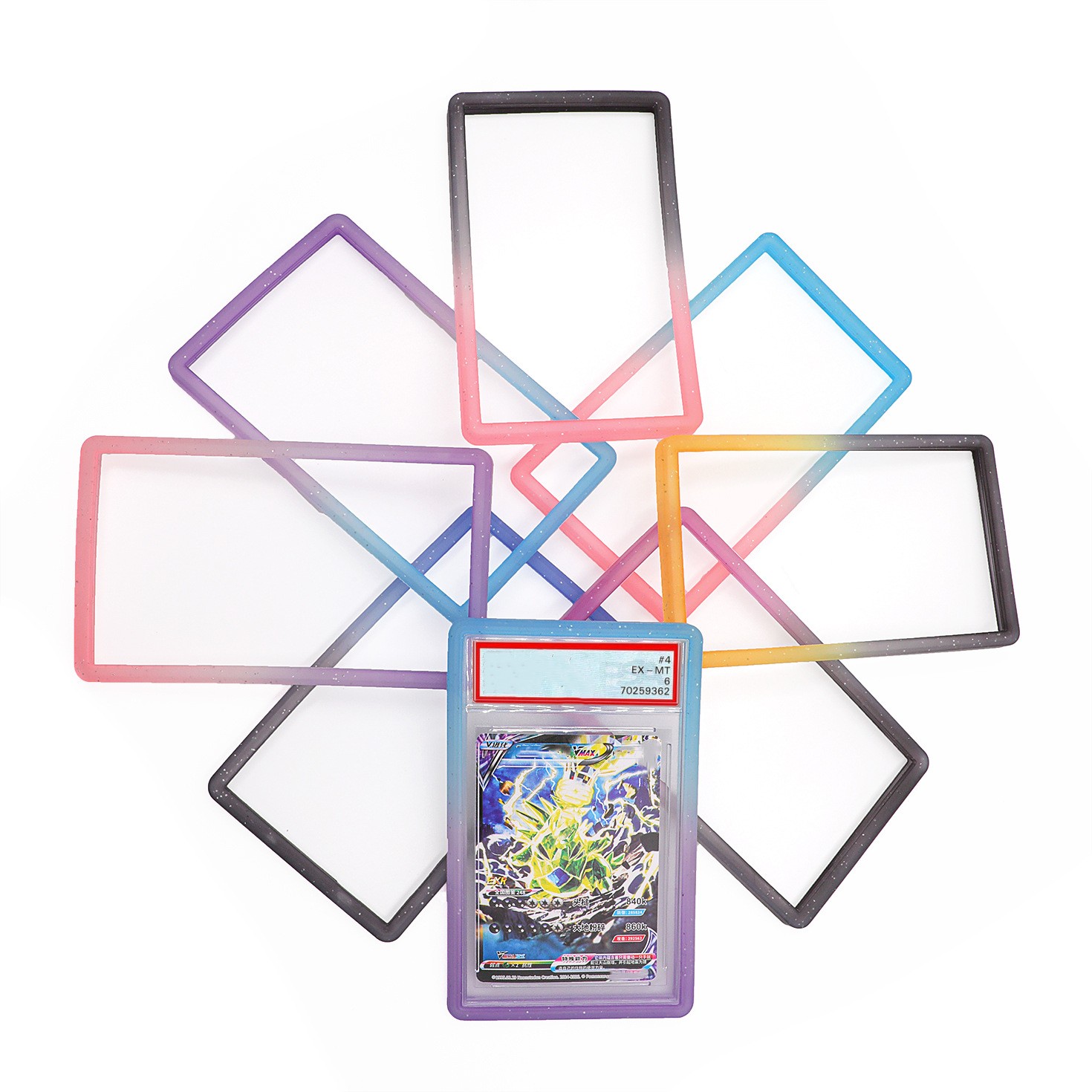Gradient For PSA Graded Card Slab Bumper Guard Protector Case Skin TPU-11 Colors