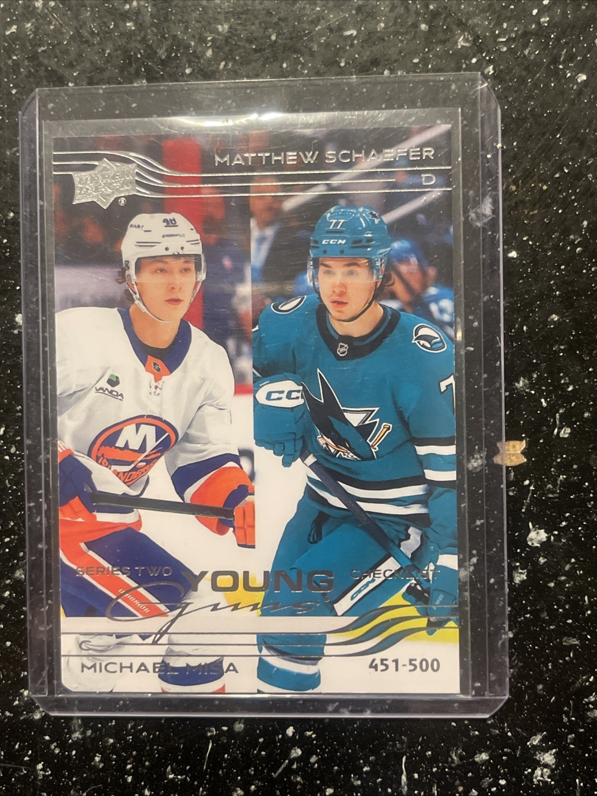 Upper Deck 2025-26 Series 2 Young Guns Checklist #451-500 Schaefer Misa