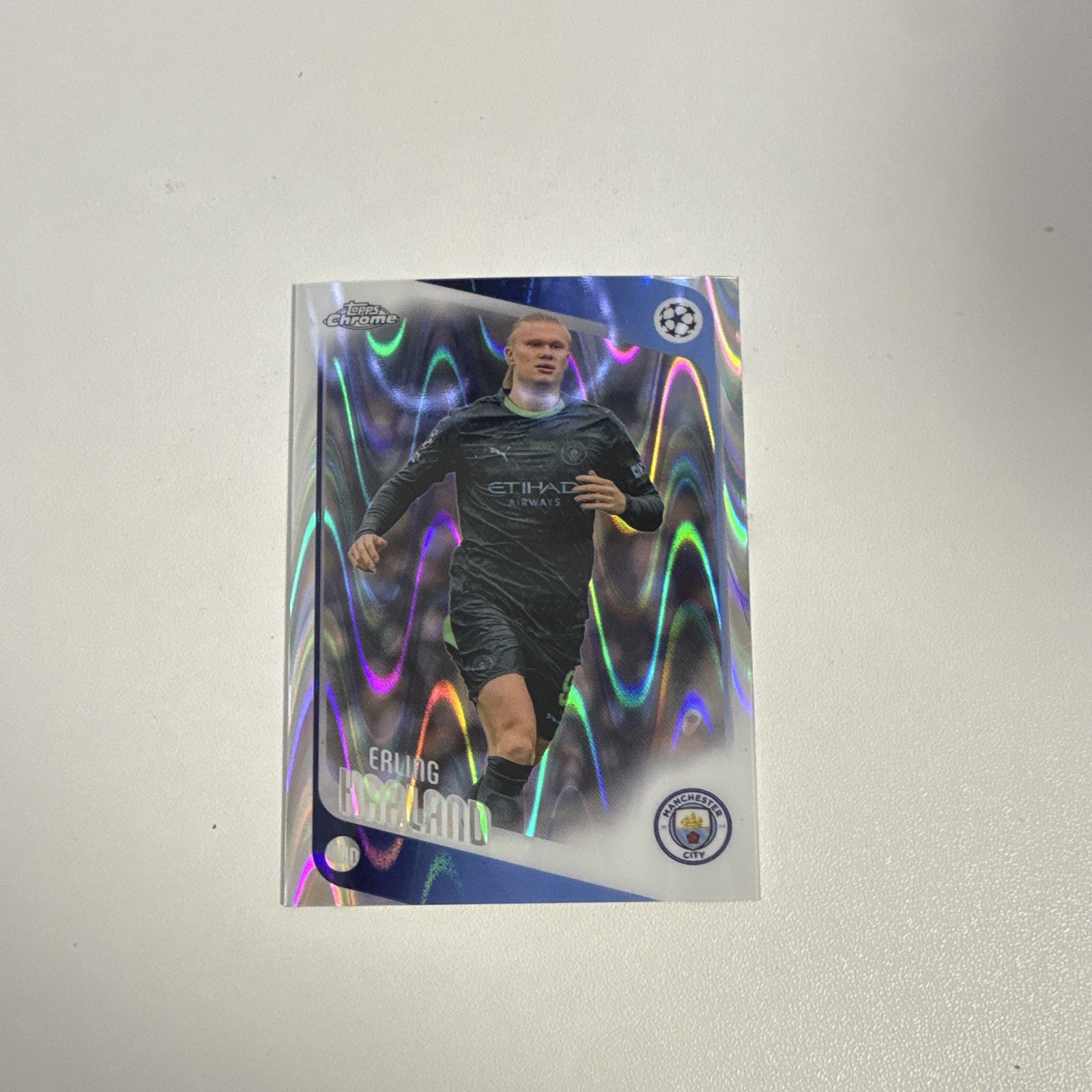 Topps Chrome Erling Haaland #110 Manchester City UEFA Champions League Parallel