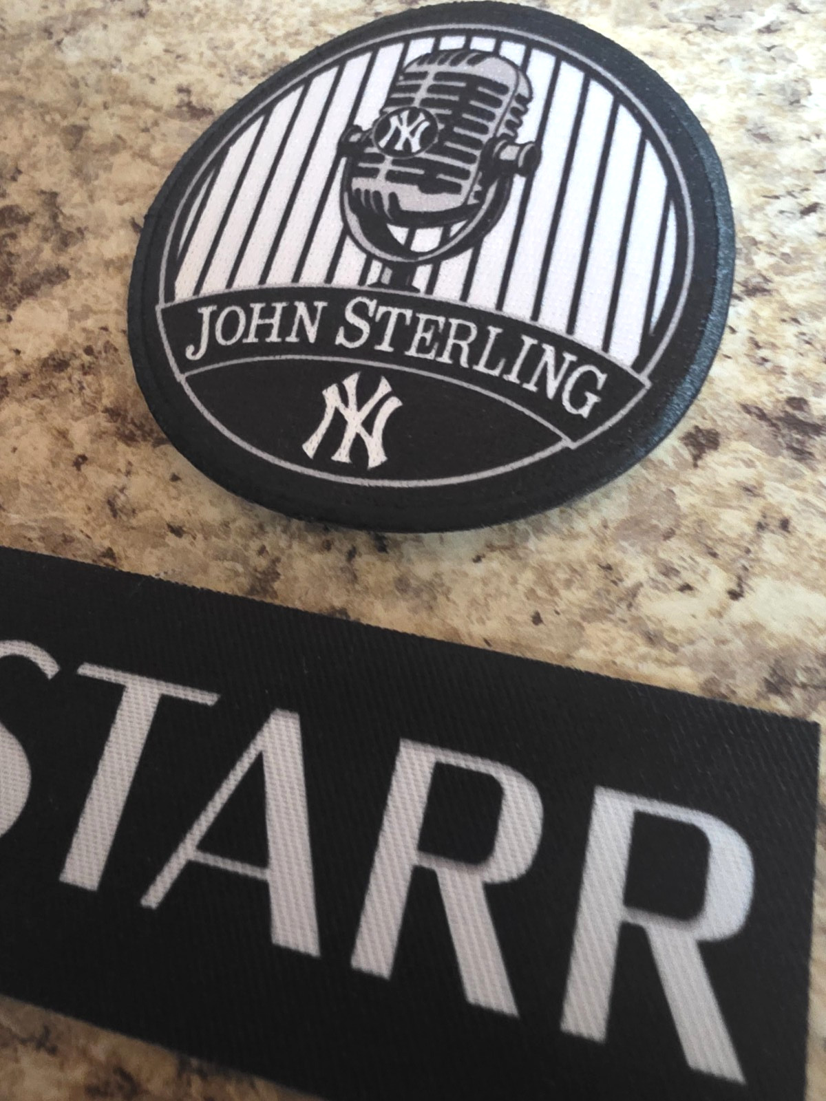 John Sterling Patch New York Yankees Memorial Patch + 2026 Starr Insurance Patch