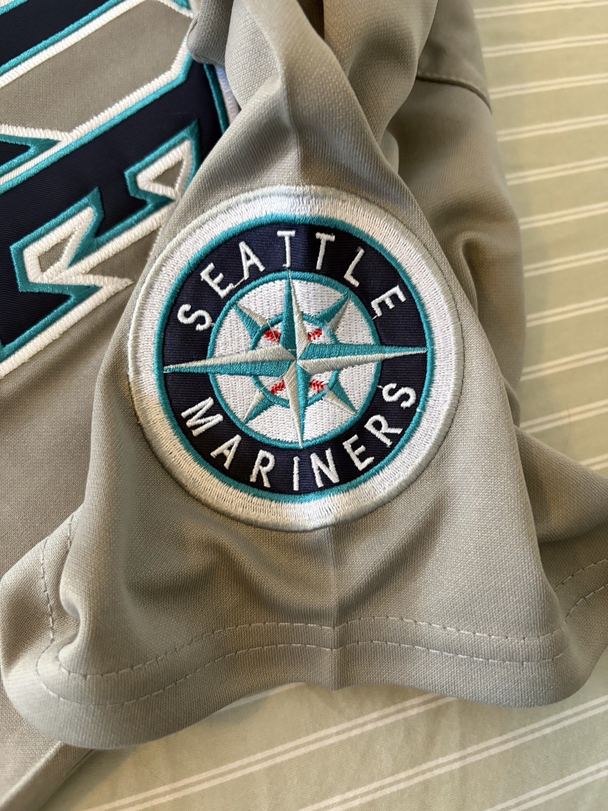 Ichiro Seattle Mariners 2012 Jersey With 35th Anniversary Patch! Men’s