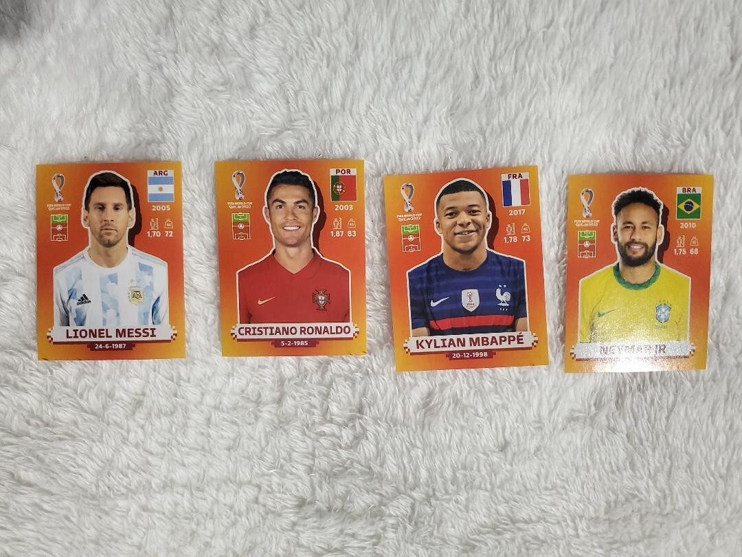 Panini World Cup Qatar 2022 Version messi Ronaldo Mbapee Neymar latin america