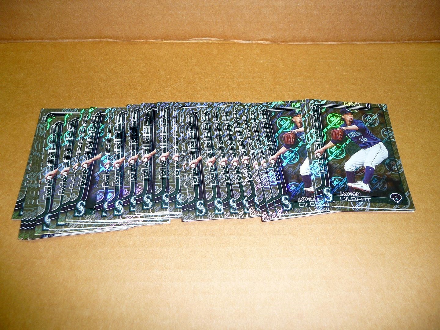 2025 Topps 582 MONTGOMERY CLUB FOIL LOT OF 33 CARDS LOGAN GILBERT MARINERS #66