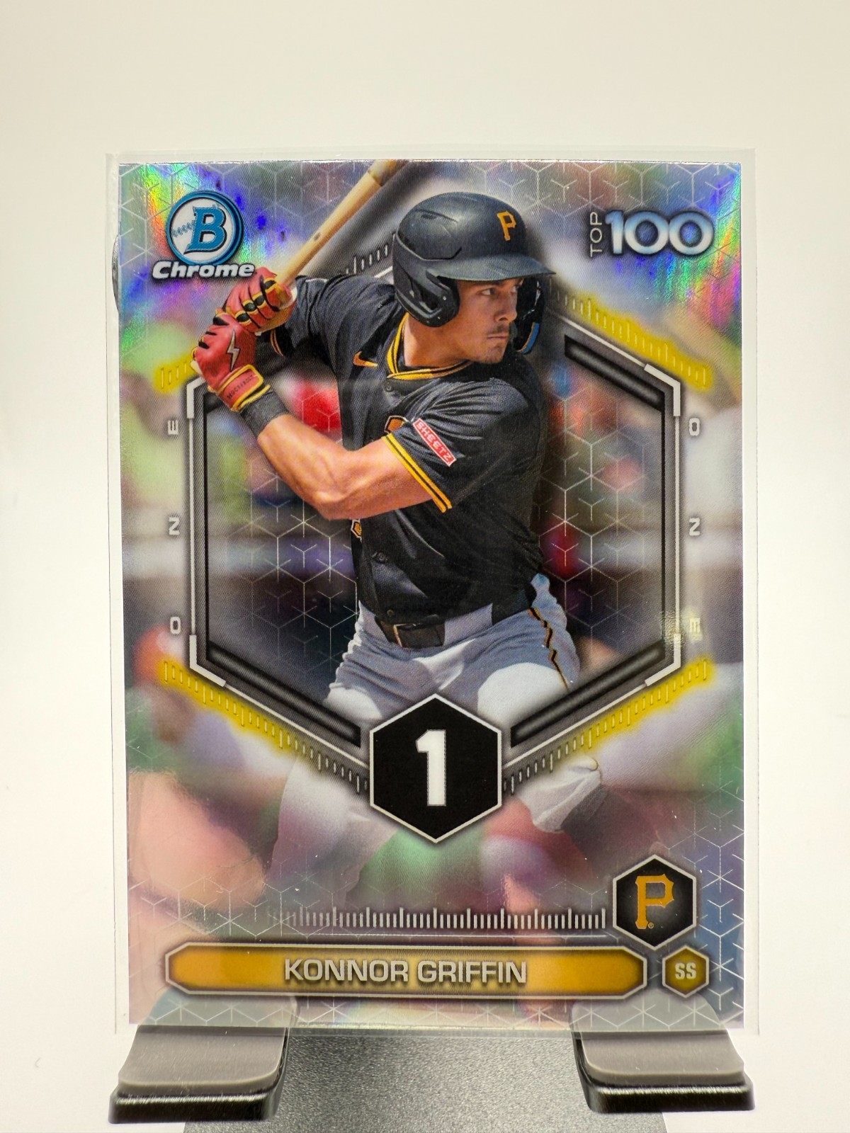 2026 Bowman Chrome Konnor Griffin Bowman Scouts Top 100 #BTP-1 Pirates