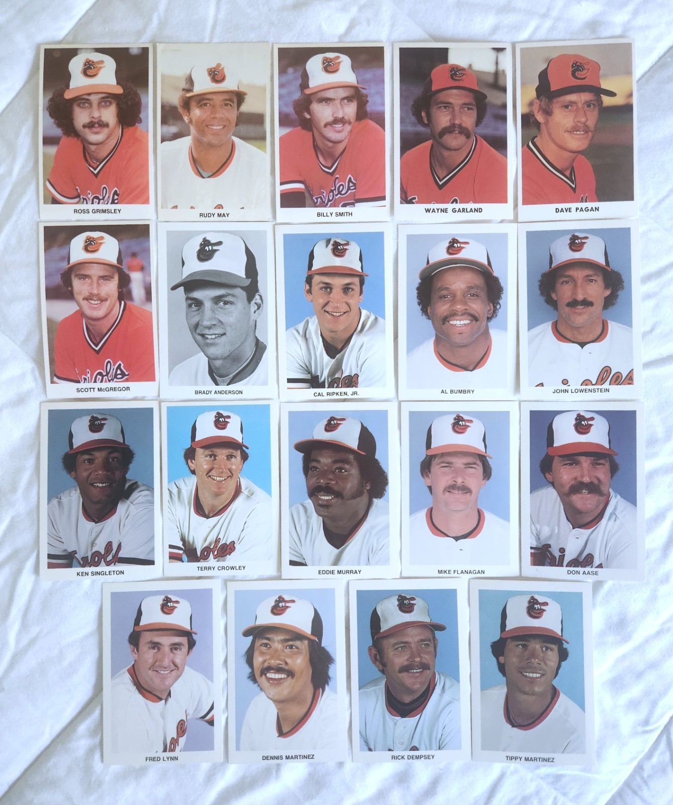 Baltimore Orioles Team Issued 1970s-1980s Photocards 19 Post Card Lot Cal Ripken