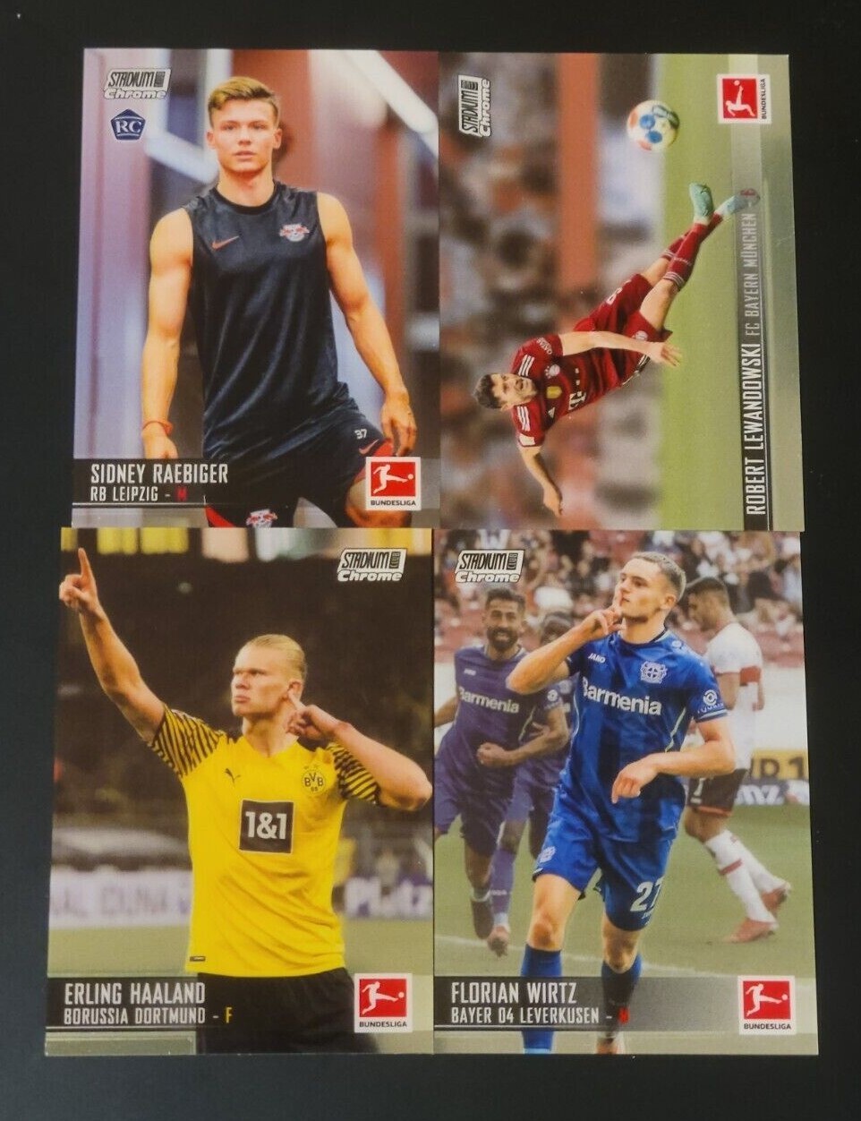 2021-22 Topps Stadium Club Chrome Bundesliga Soccer BASE 1-100 You Pick the Card
