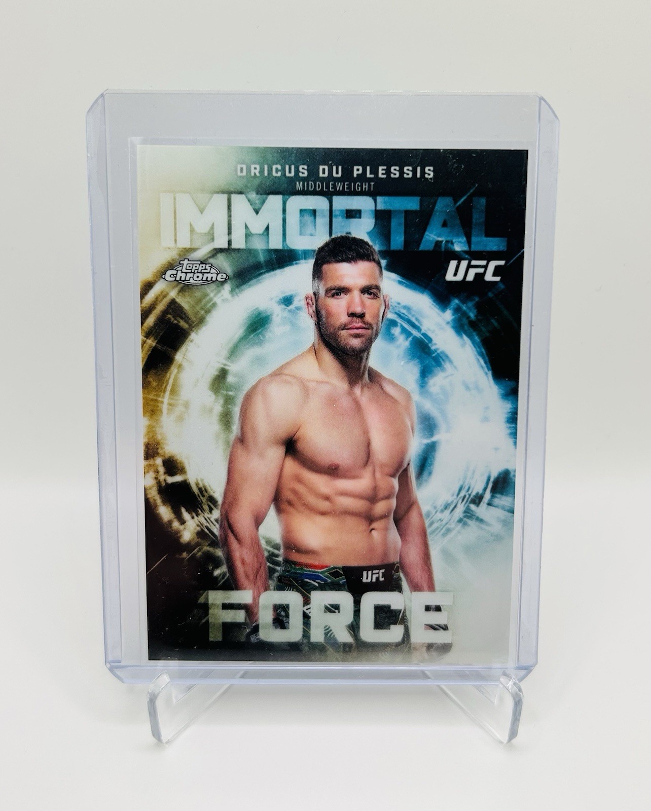 2026 Topps Chrome UFC Dricus Du Plessis – Immortal Force Case Hit SSP IF-3