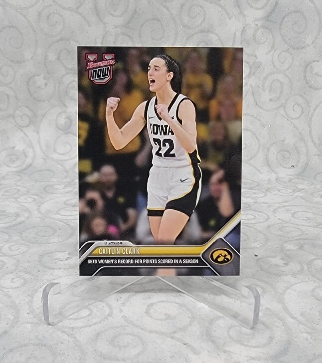 Caitlin Clark – 2023-24 Bowman U Now Card # 74 Women’s Record Pts – In HAND