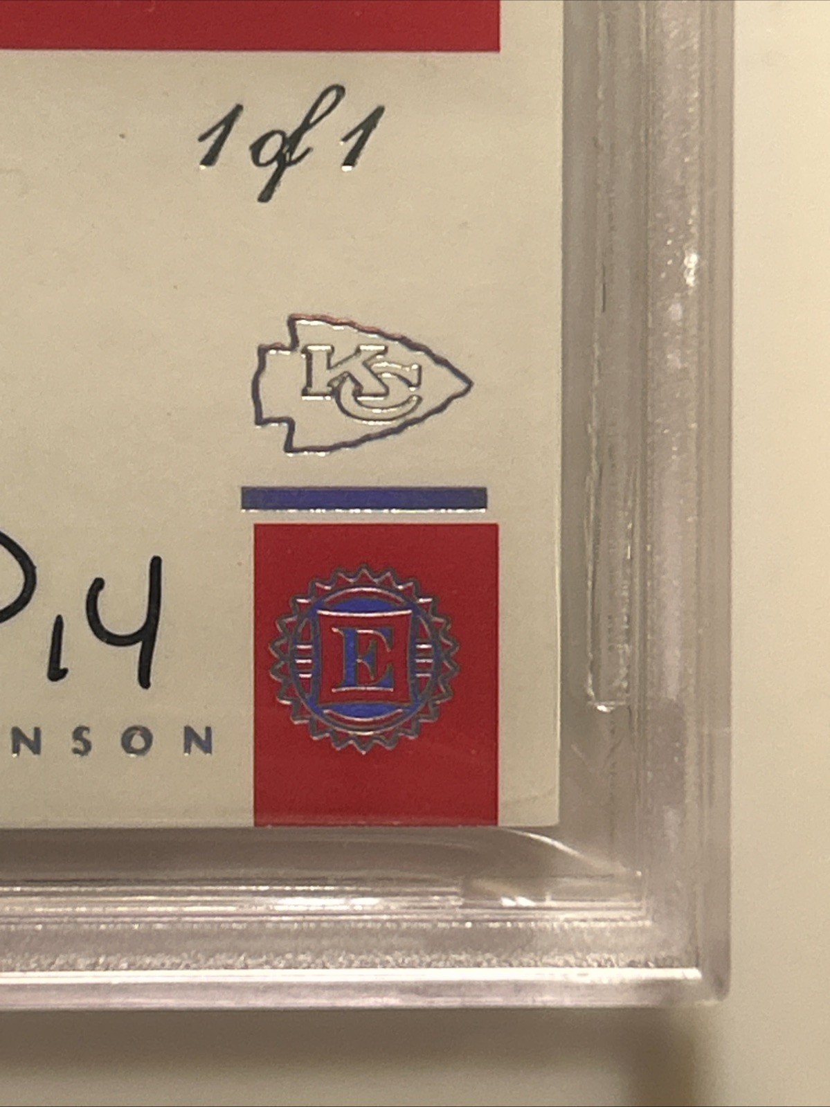 2016 Panini Encased Rookie Cap Patch Auto NFL Shield 1/1 Demarcus Robinson