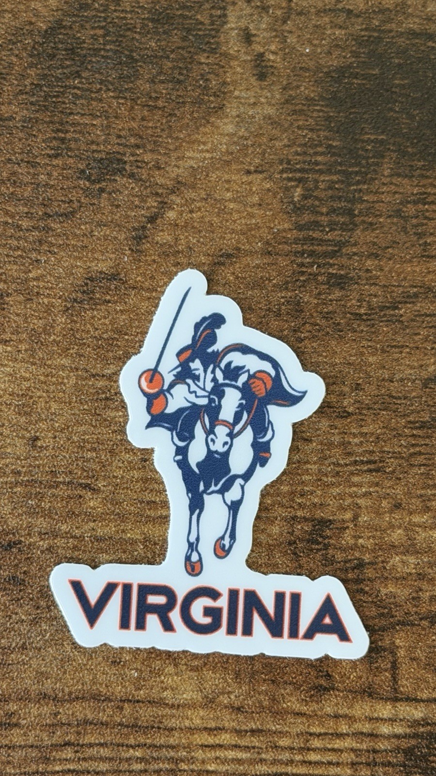 University of Virginia Vintage Vinyl Sticker/Decal -NCAA College Cavaliers
