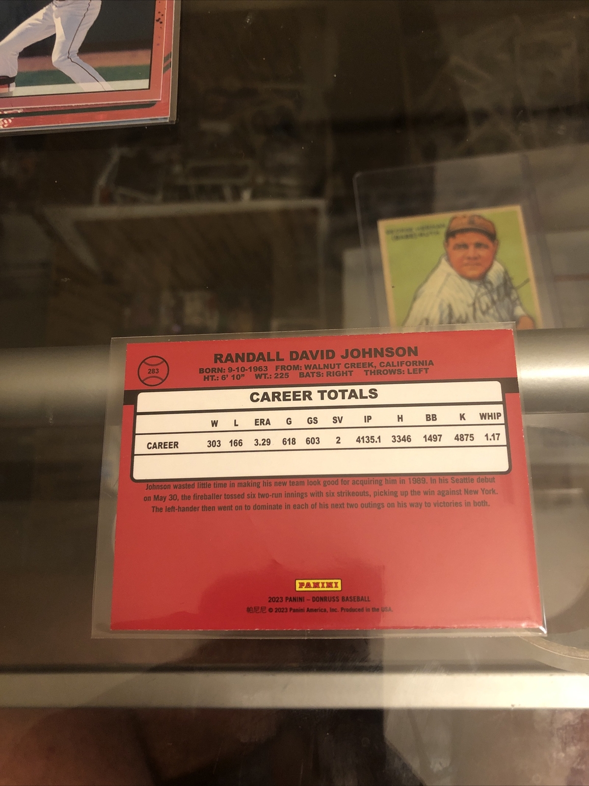 2023 Donruss Randy Johnson 1990 Throwback Card 283 Pink Holo! HOF!