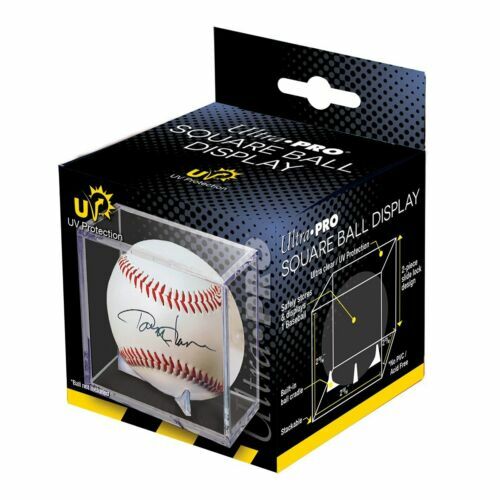 12 ULTRA PRO BASEBALL DISPLAY CASE CUBE WITH CRADLE, UV PROTECTION 12 Pack