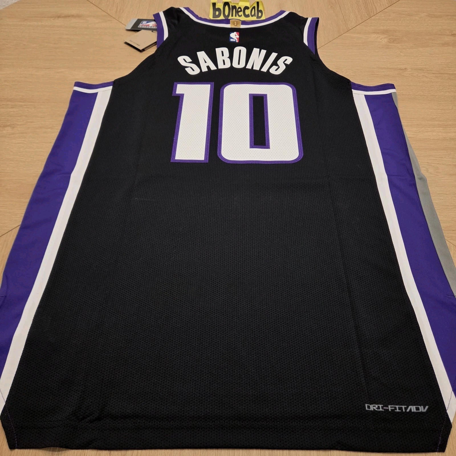 NBA Authentic Jersey Nike 48 Domantas Sabonis Sacramento Kings Icon Edition #10
