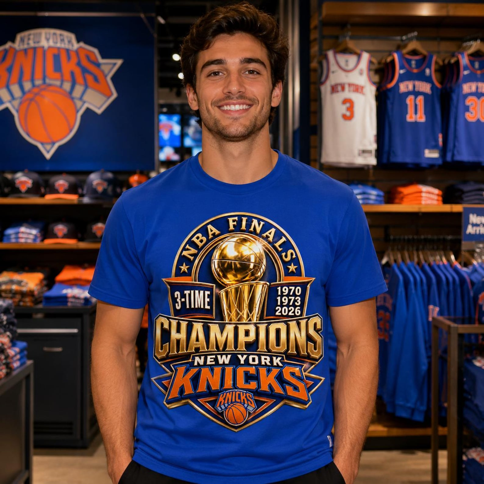 NBA Finals Champions 3-Time New York Knicks 1970 1973 2026 Basketball Shirt
