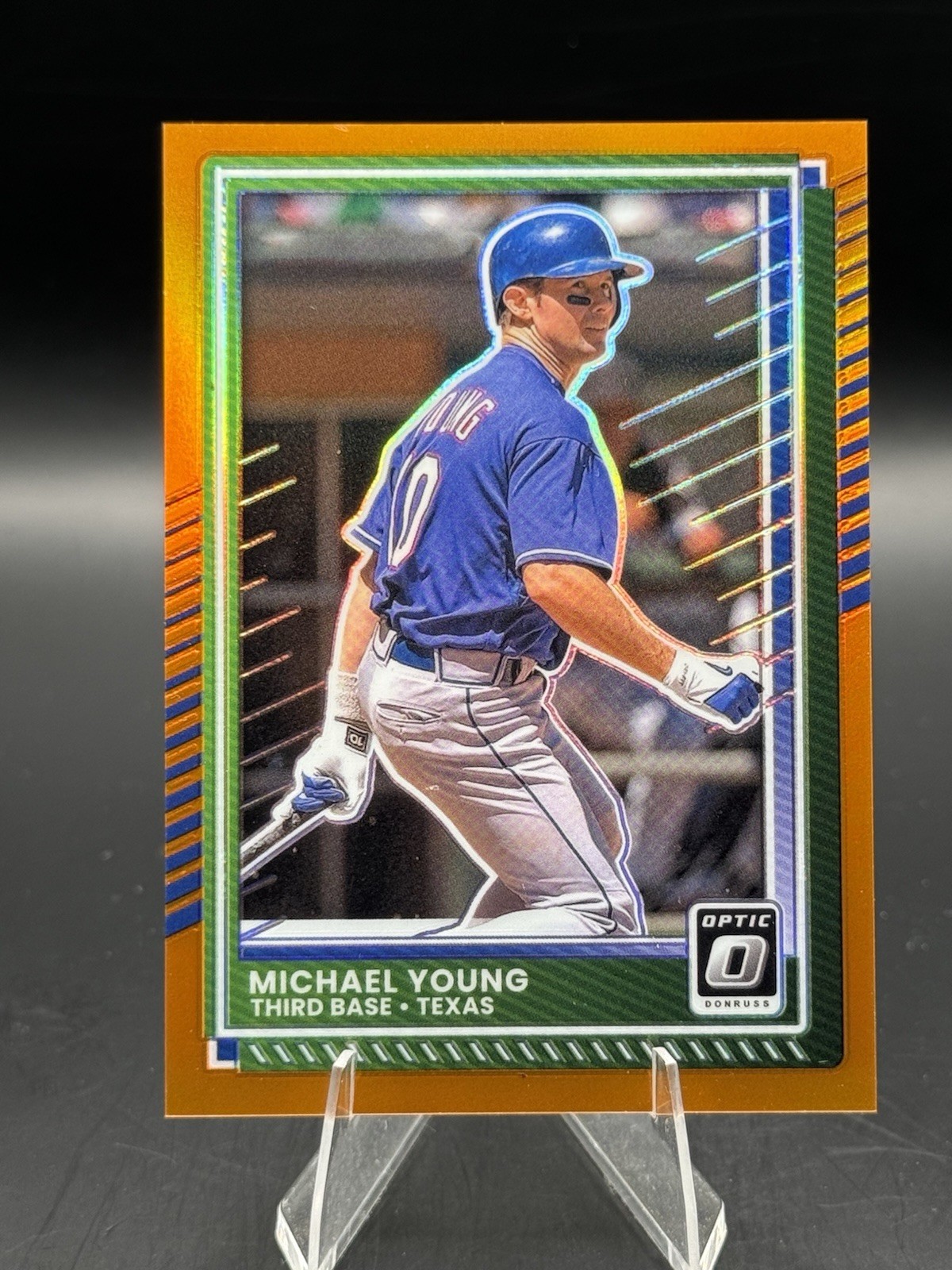2025 Panini Donruss Michael Young #89 Orange Optic /199