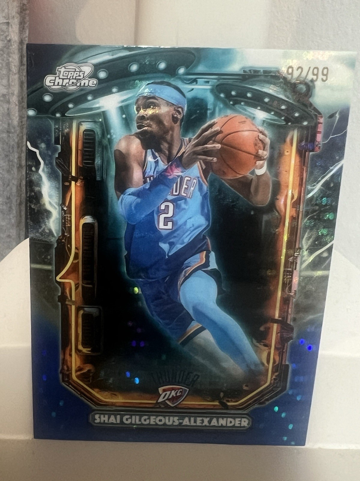 2025-26 Topps Cosmic Chrome Shai Gilgeous-Alexander ET-1 Blue Moon /99 OKC