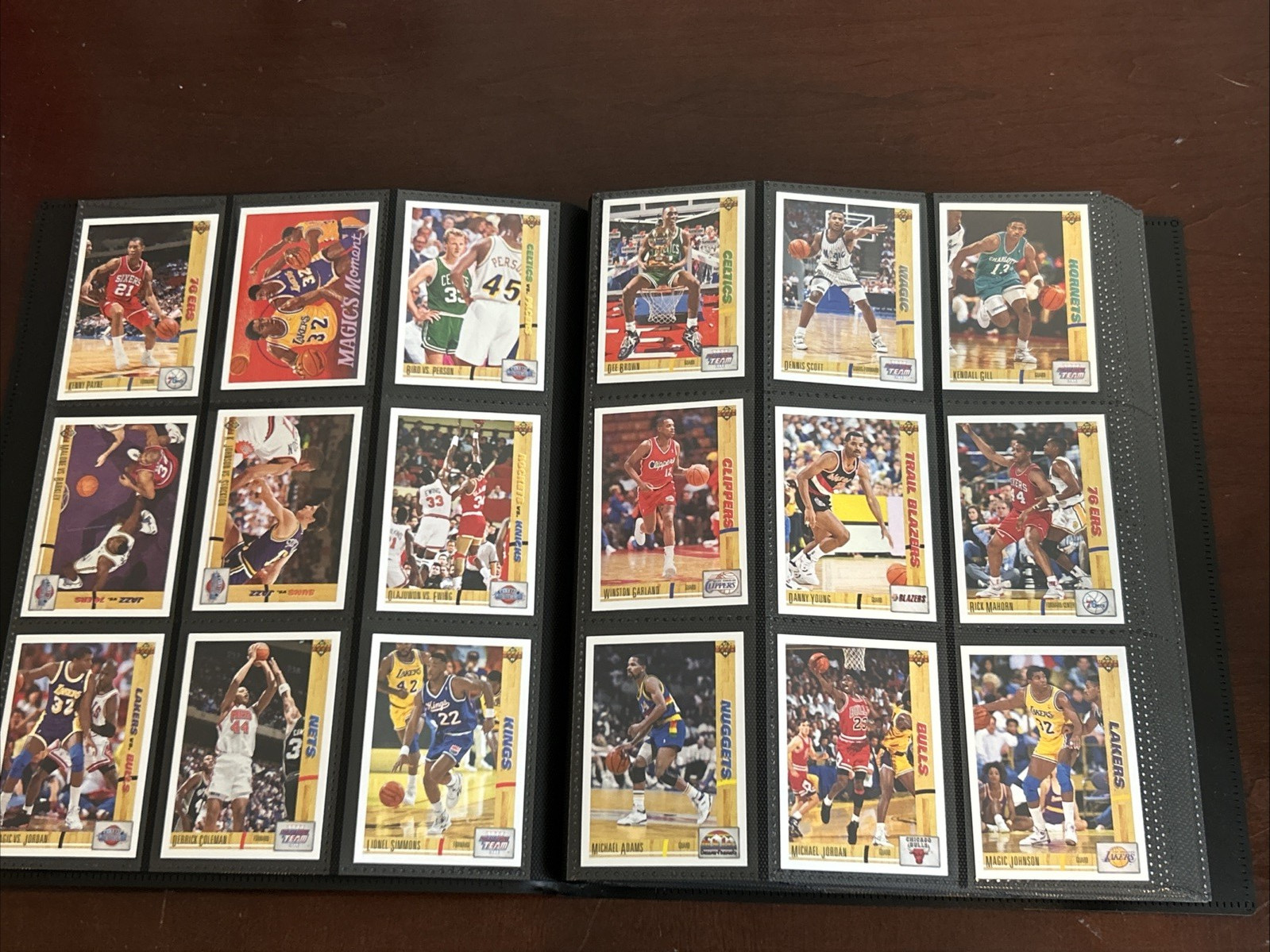 1991-92 Upper Deck Inaugural NBA Basketball Complete Set #1-400 w/ Binder