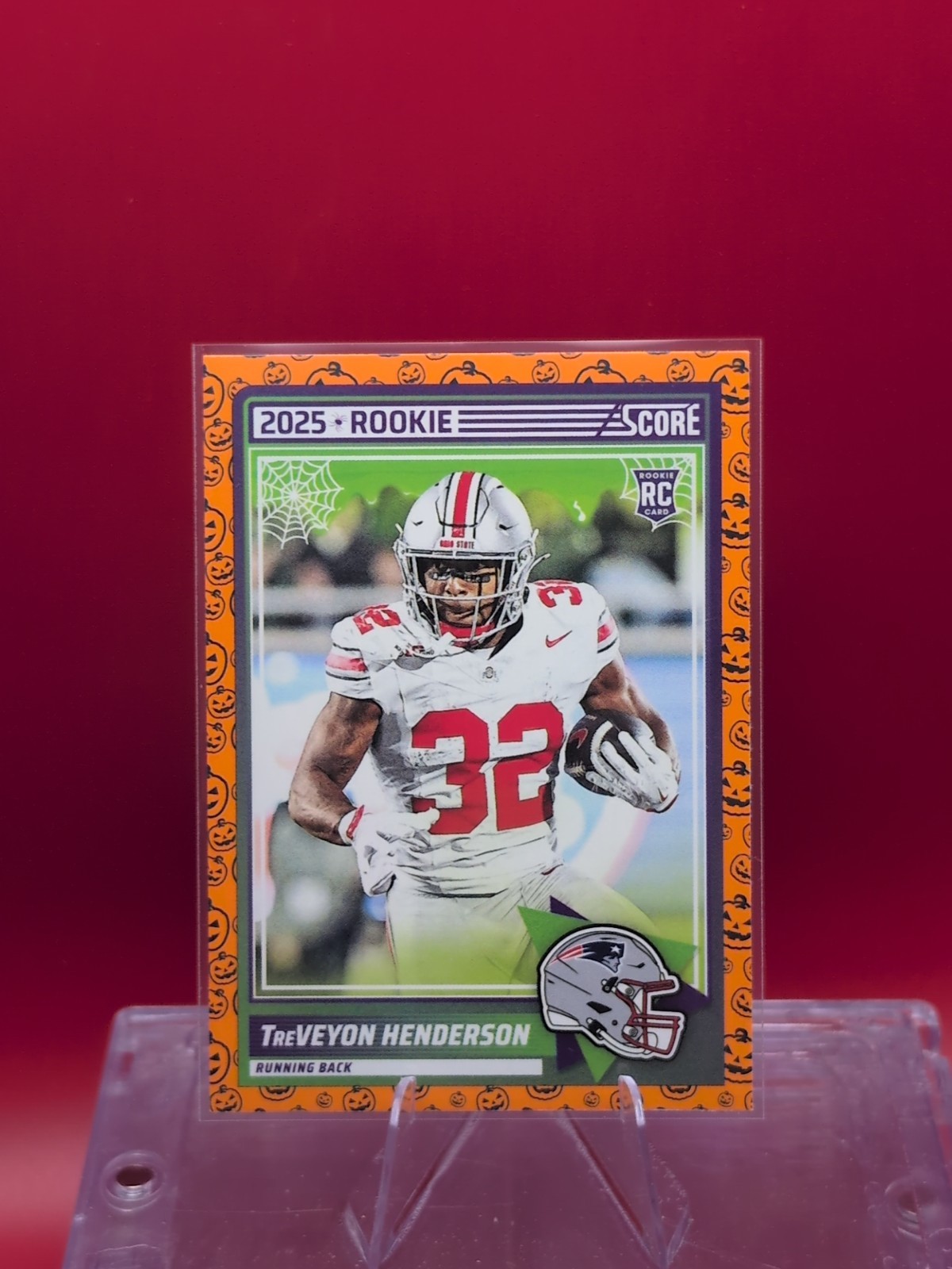 2025 Score – Rookies Treveyon Henderson #59 Pumpkin (RC)🔥🔥🔥