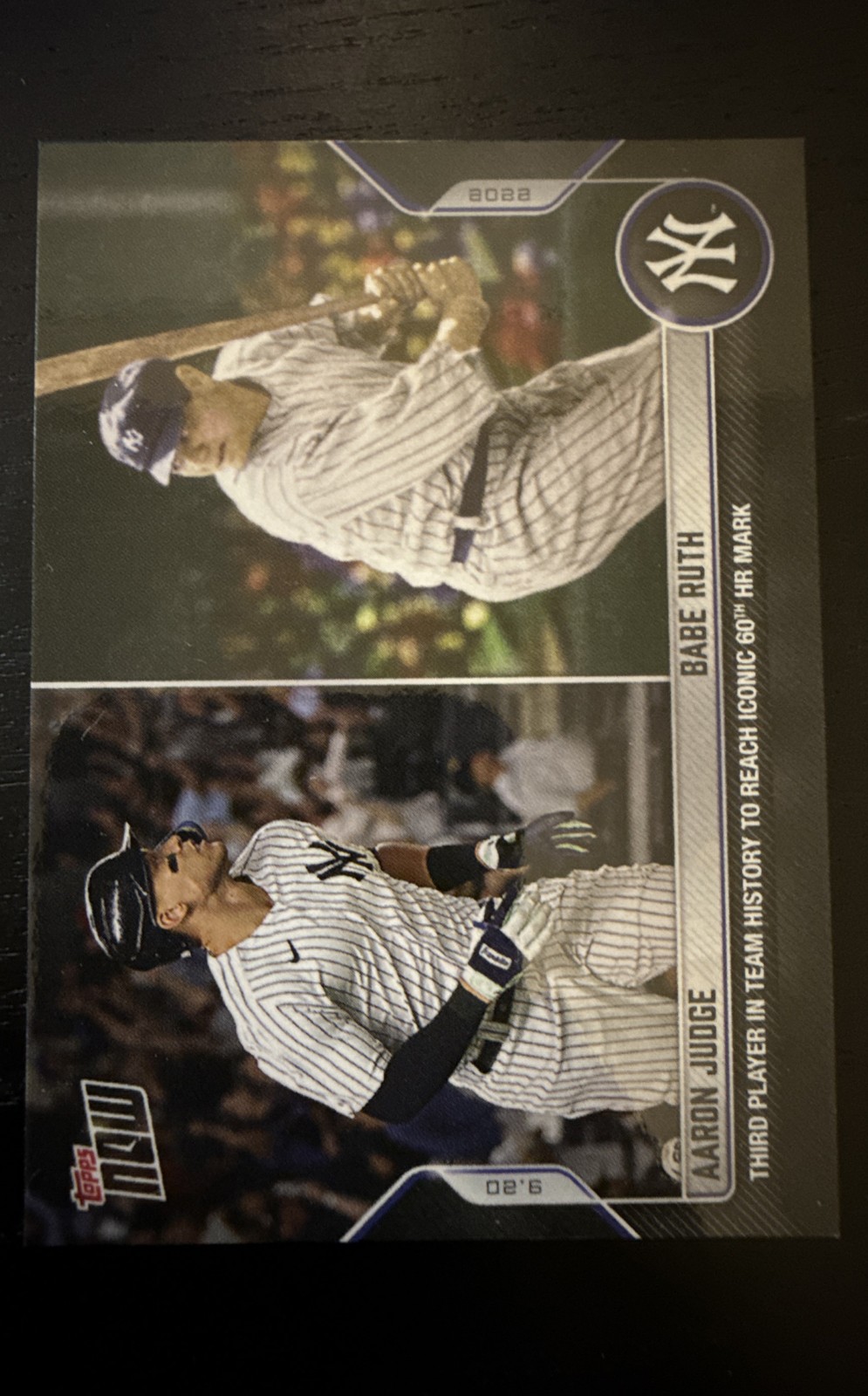 2022 Topps Now – Aaron Judge, Babe Ruth #931 /13804