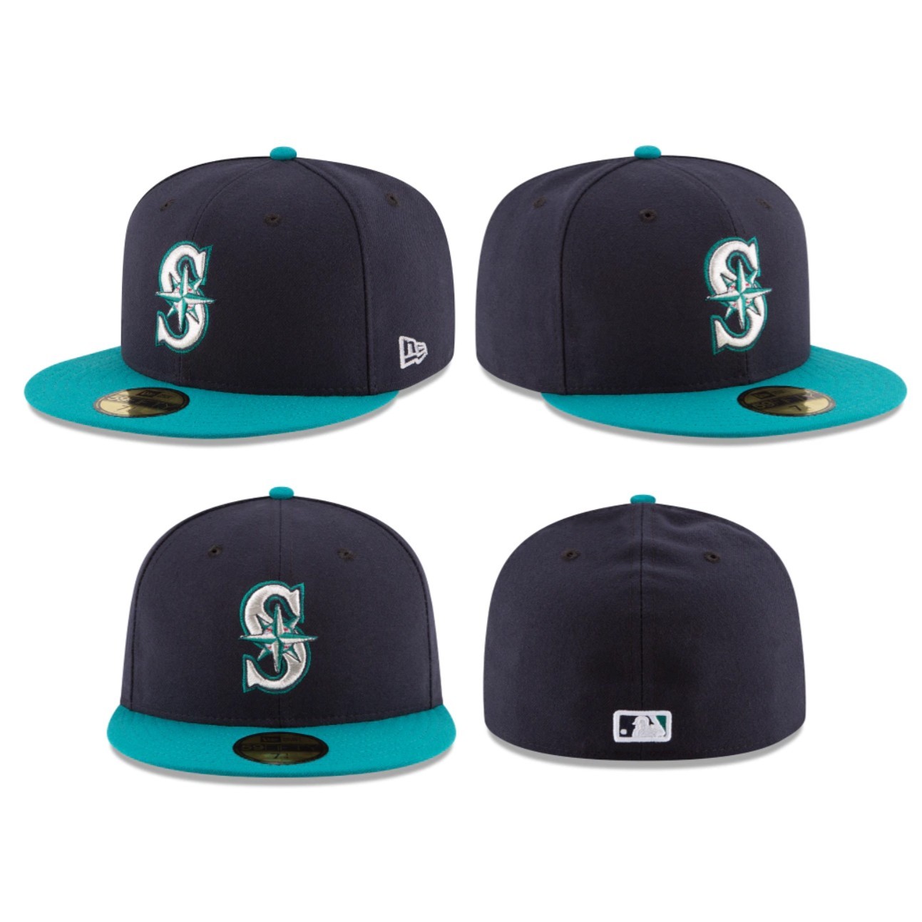 Seattle Mariners SEA MLB Authentic New Era 59FIFTY Fitted Cap – 5950 Hat