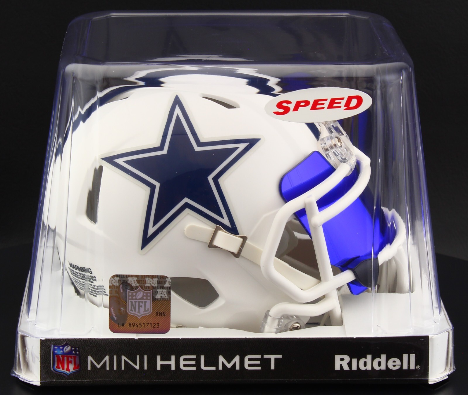 DALLAS COWBOYS NFL Riddell SPEED Mini Football Helmet w/ EYE SHIELD VISOR