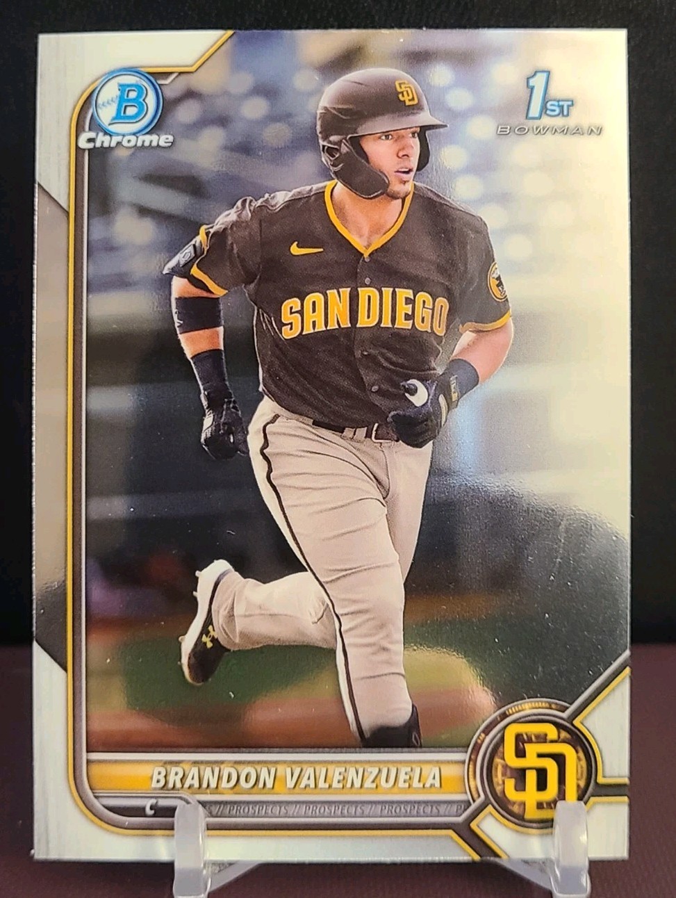 2022 Bowman – Chrome Prospects Brandon Valenzuela #BCP-28 1st Bowman RC