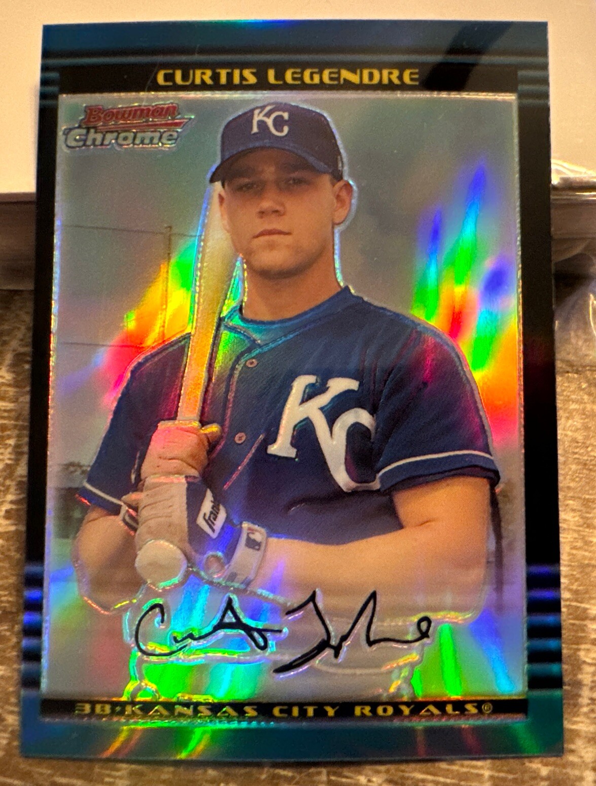 2002 Bowman Chrome Refractor #197 Curtis Legendre #’d 451/500