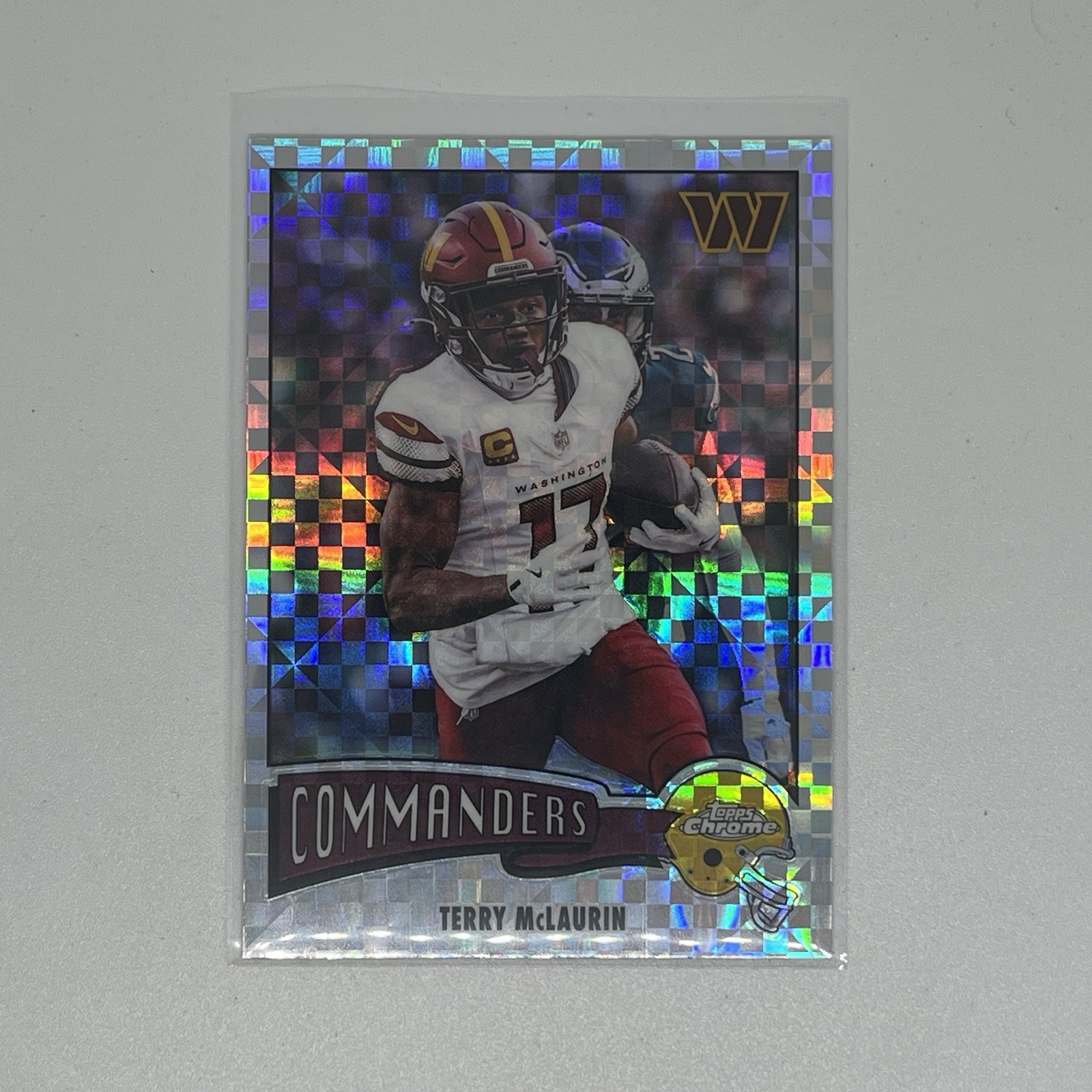 2025 Topps Chrome #1975-35 1975 Topps X-Fractor Terry McLaurin Commanders