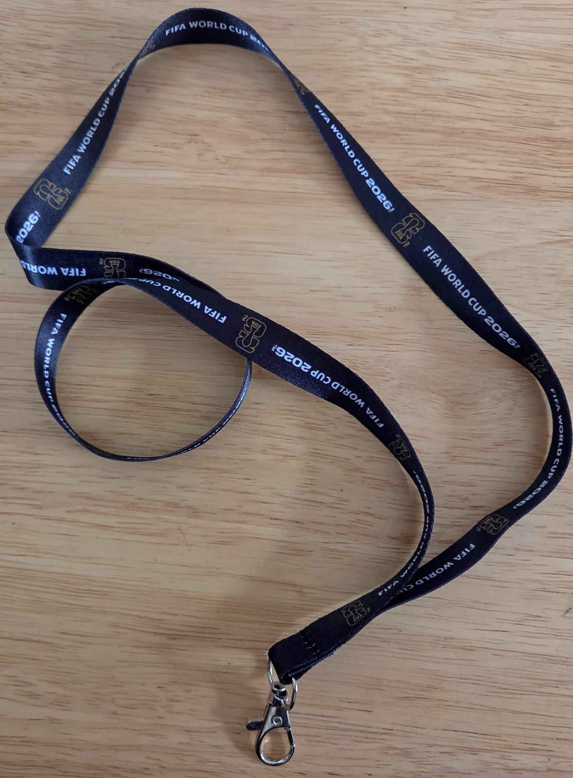 ⚽️FIFA World Cup 2026🏆Official Stadium Lanyard (18 Inches) Black/Gold NEW!