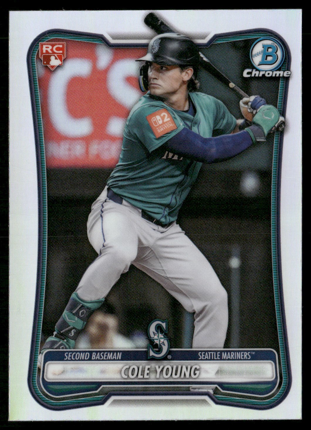 2026 Bowman #78 Cole Young Rookie Red RC Logo