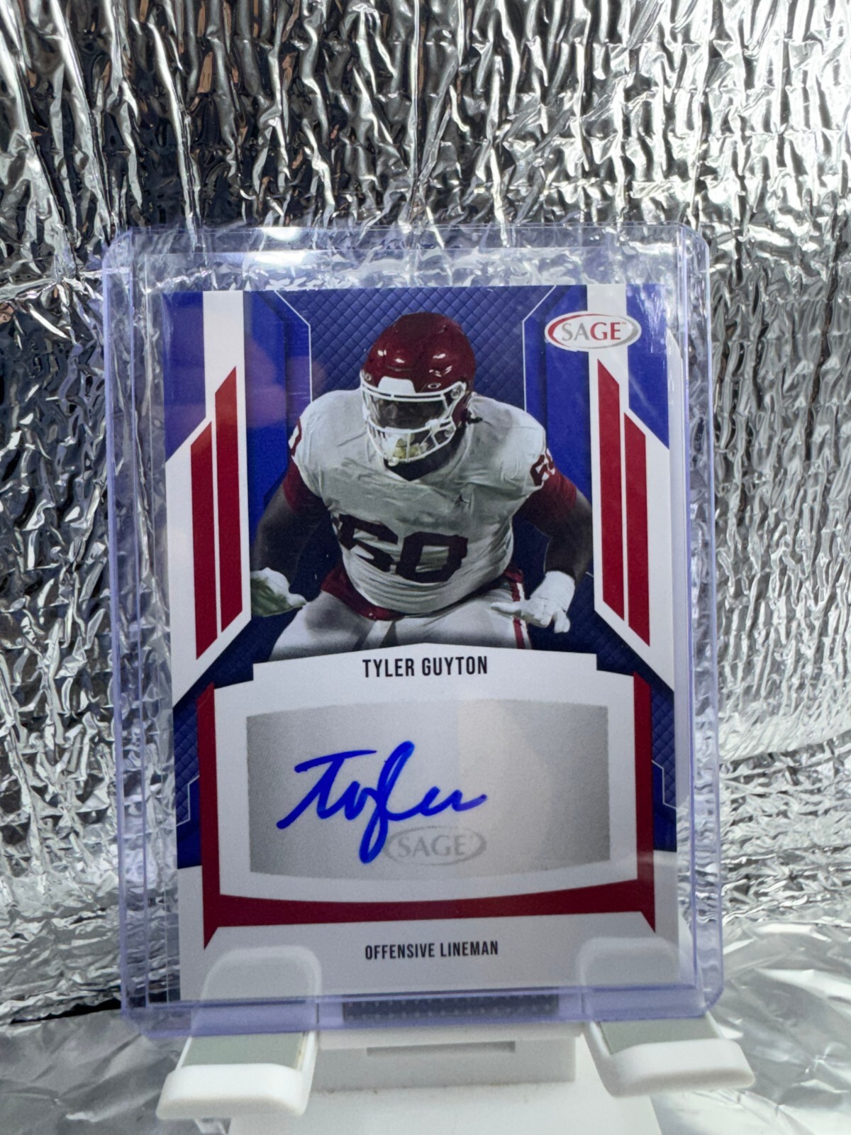 2024 SAGE HIT #A-TG2 Tyler Guyton Autographs Red (Low Series) Rookie AUTO