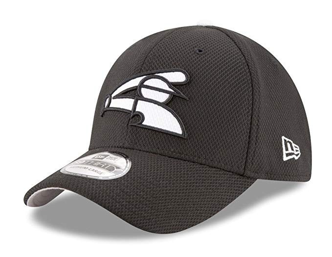 NWT Authentic MLB Chicago Whitehouse Black Throwback New Era 39Thirty Flex Hat
