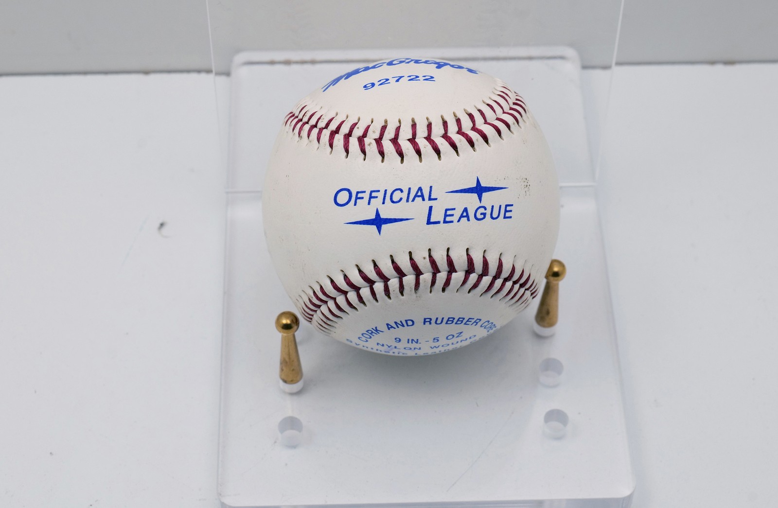 Glenn Hubbard Signed MacGregor Official League Baseball No Stand