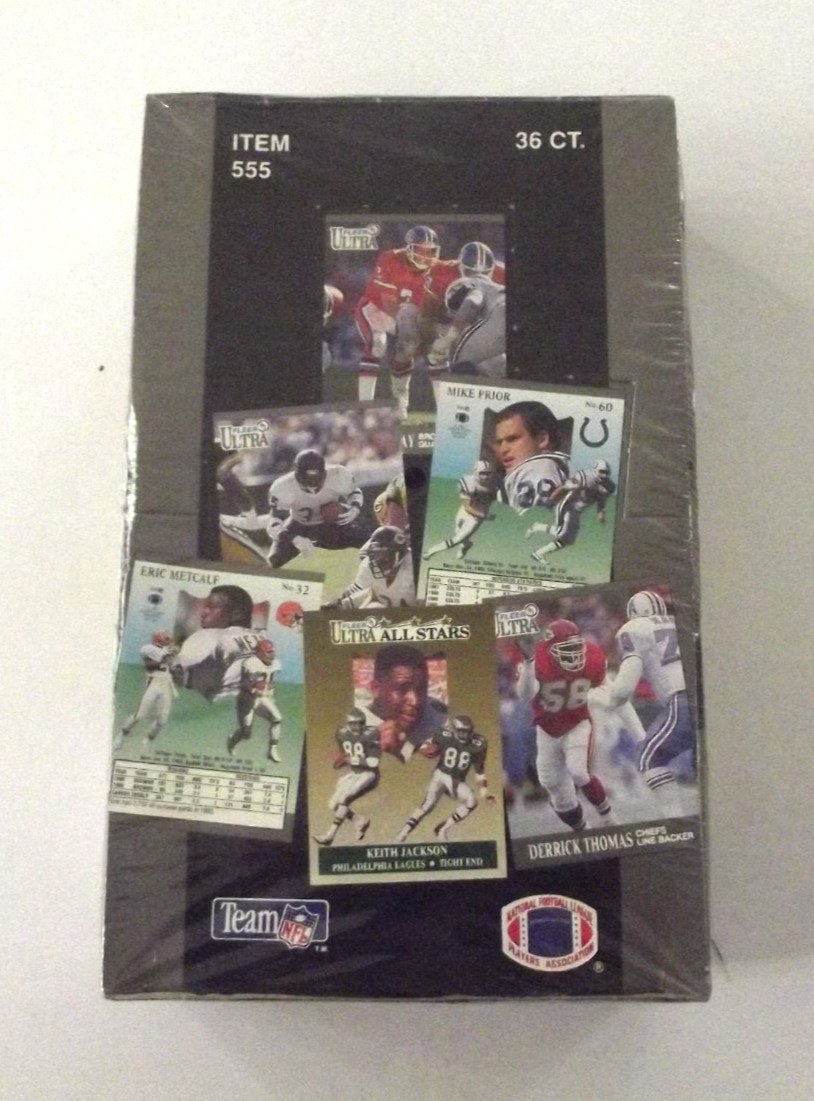 1991 Fleer Ultra Football Factory Sealed Wax Box 36 Packs