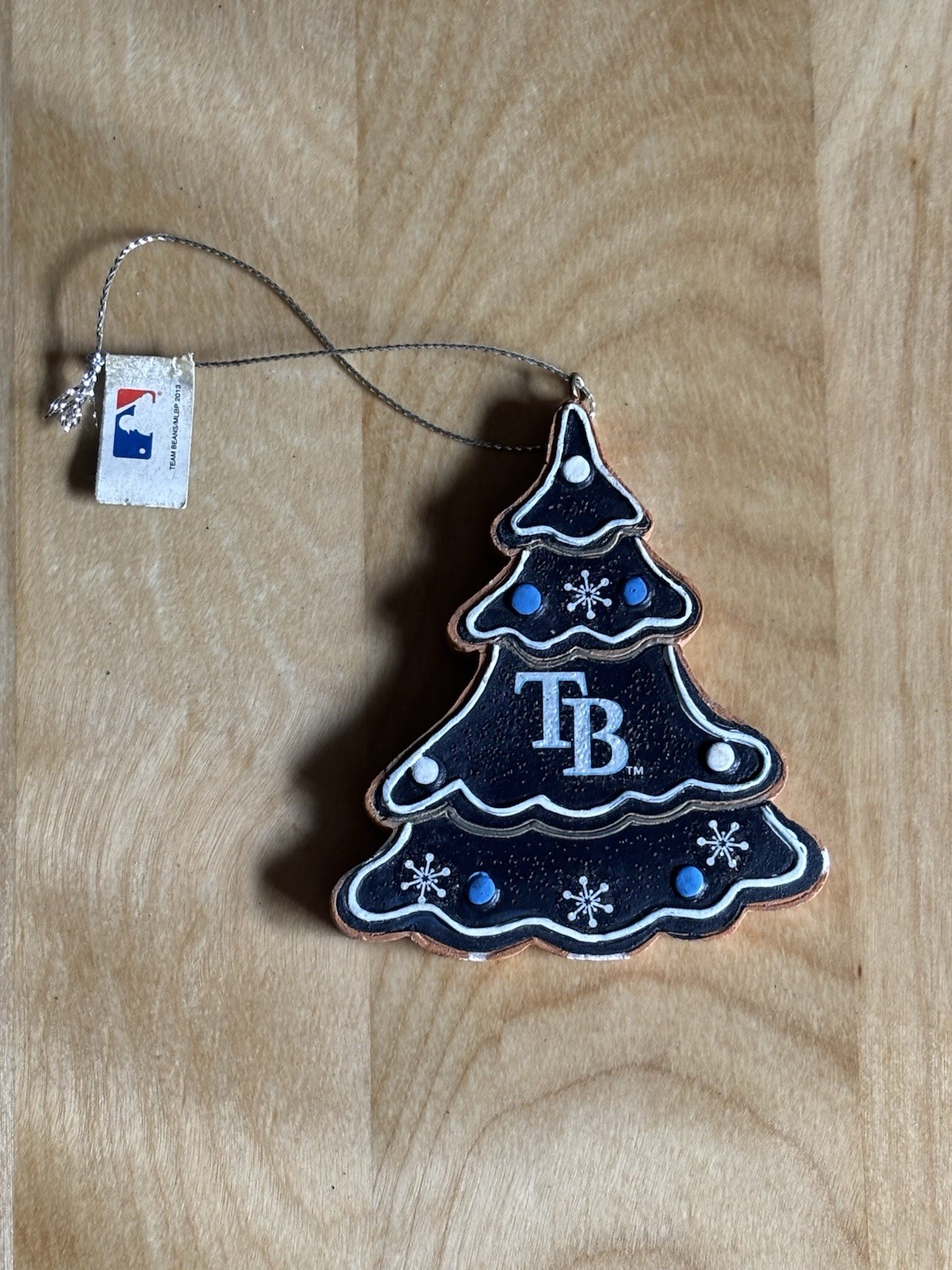 TAMPA BAY RAYS Christmas Tree Shaped Ornament Resin 3.5″