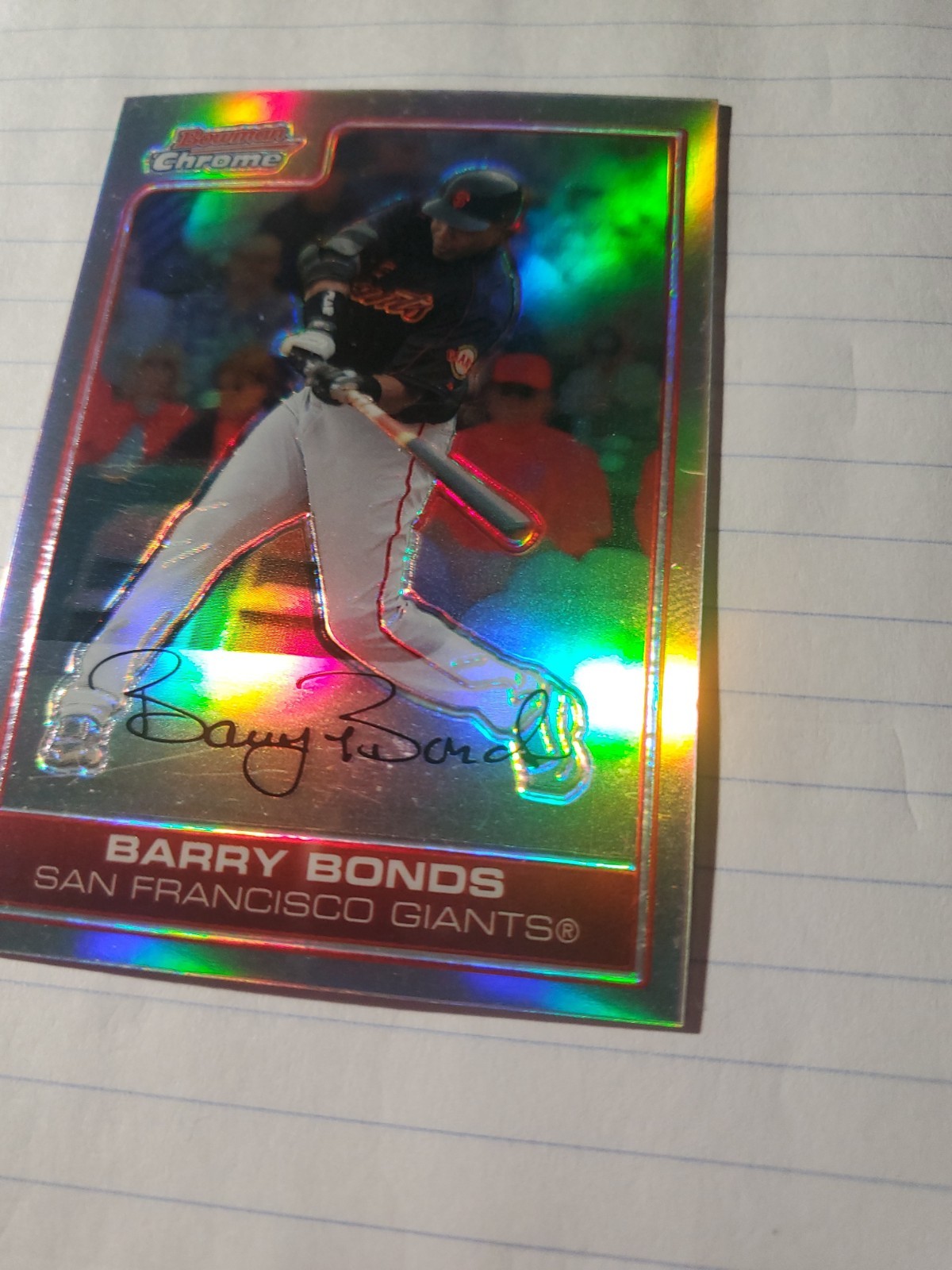 2006 Bowman Chrome Barry Bonds Refractor #200
