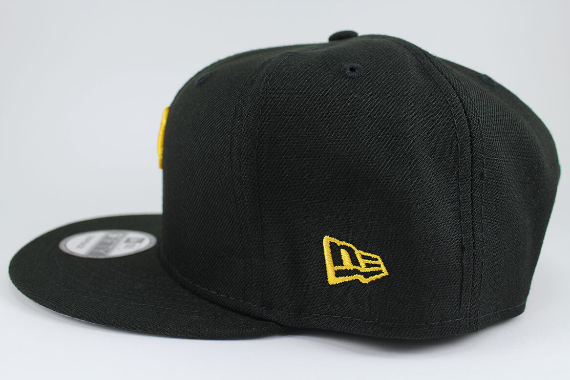 NEW ERA 9FIFTY BASIC SNAPBACK HAT CAP MLB PITTSBURGH PIRATES BLACK/GOLD ADULT