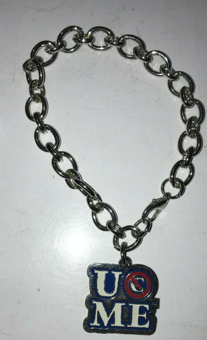 2010 WWE AUTHENTIC JOHN CENA U CANT SEE ME BRACELET 7.5 INCH CHAIN